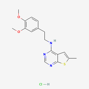 N-[2-(3,4-dimethoxyphenyl)ethyl]-6-methylthieno[2,3-d]pyrimidin-4-amine hydrochloride