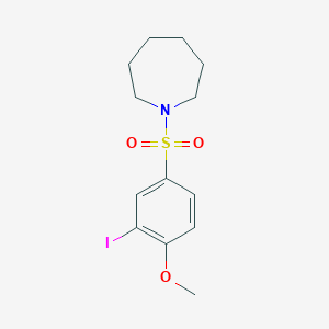 1-[(3-iodo-4-methoxyphenyl)sulfonyl]azepane