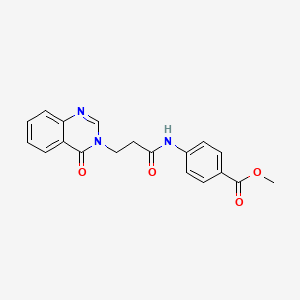 methyl 4-{[3-(4-oxo-3(4H)-quinazolinyl)propanoyl]amino}benzoate