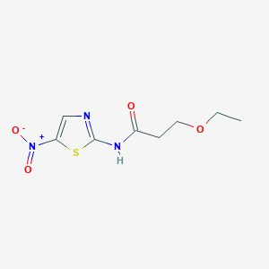 molecular formula C8H11N3O4S B4197508 3-ethoxy-N-(5-nitro-1,3-thiazol-2-yl)propanamide 