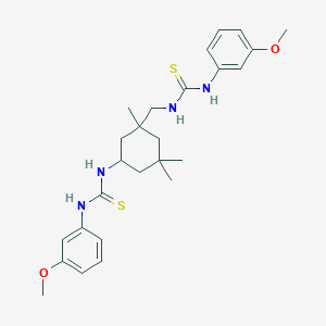 N-(3-methoxyphenyl)-N'-{3-[({[(3-methoxyphenyl)amino]carbonothioyl}amino)methyl]-3,5,5-trimethylcyclohexyl}thiourea