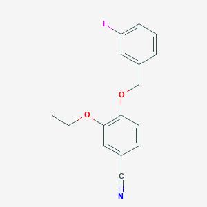 3-ethoxy-4-[(3-iodobenzyl)oxy]benzonitrile