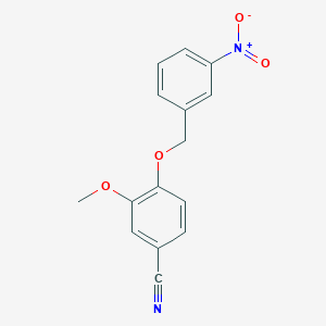 3-methoxy-4-[(3-nitrobenzyl)oxy]benzonitrile