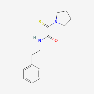 N-(2-phenylethyl)-2-(1-pyrrolidinyl)-2-thioxoacetamide