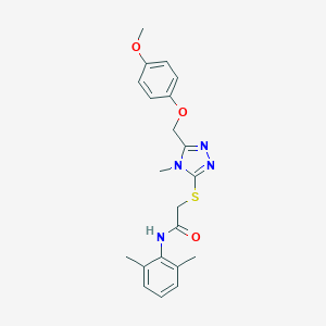N-(2,6-dimethylphenyl)-2-({5-[(4-methoxyphenoxy)methyl]-4-methyl-4H-1,2,4-triazol-3-yl}sulfanyl)acetamide