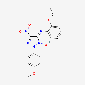 molecular formula C17H17N5O5 B4197554 N-(2-ethoxyphenyl)-2-(4-methoxyphenyl)-5-nitro-2H-1,2,3-triazol-4-amine 3-oxide 