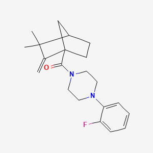 1-[(3,3-dimethyl-2-methylenebicyclo[2.2.1]hept-1-yl)carbonyl]-4-(2-fluorophenyl)piperazine