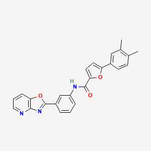 5-(3,4-dimethylphenyl)-N-(3-[1,3]oxazolo[4,5-b]pyridin-2-ylphenyl)-2-furamide