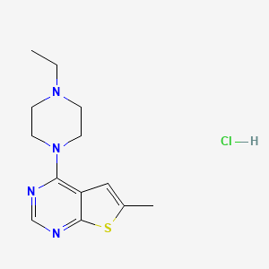 4-(4-ethyl-1-piperazinyl)-6-methylthieno[2,3-d]pyrimidine hydrochloride