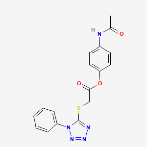 4-(acetylamino)phenyl [(1-phenyl-1H-tetrazol-5-yl)thio]acetate