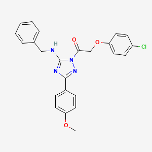 N-benzyl-1-[(4-chlorophenoxy)acetyl]-3-(4-methoxyphenyl)-1H-1,2,4-triazol-5-amine