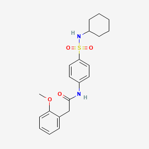N-{4-[(cyclohexylamino)sulfonyl]phenyl}-2-(2-methoxyphenyl)acetamide