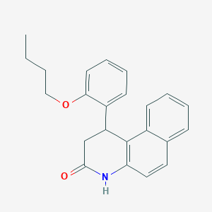 1-(2-butoxyphenyl)-1,4-dihydrobenzo[f]quinolin-3(2H)-one