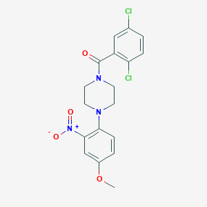 1-(2,5-dichlorobenzoyl)-4-(4-methoxy-2-nitrophenyl)piperazine