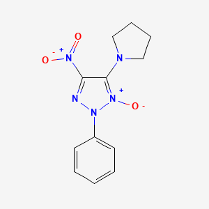 4-nitro-2-phenyl-5-(1-pyrrolidinyl)-2H-1,2,3-triazole 1-oxide