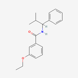 molecular formula C19H23NO2 B4197899 3-ethoxy-N-(2-methyl-1-phenylpropyl)benzamide 