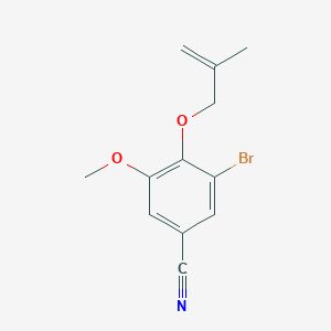 molecular formula C12H12BrNO2 B4197918 3-bromo-5-methoxy-4-[(2-methyl-2-propen-1-yl)oxy]benzonitrile 