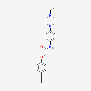 2-(4-tert-butylphenoxy)-N-[4-(4-ethyl-1-piperazinyl)phenyl]acetamide