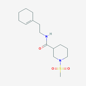 N-[2-(1-cyclohexen-1-yl)ethyl]-1-(methylsulfonyl)-3-piperidinecarboxamide