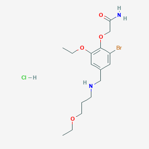 2-(2-bromo-6-ethoxy-4-{[(3-ethoxypropyl)amino]methyl}phenoxy)acetamide hydrochloride