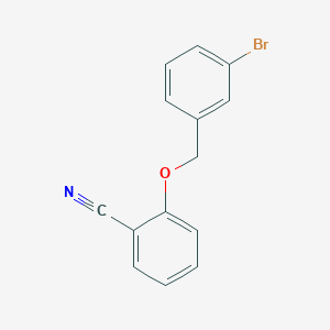 molecular formula C14H10BrNO B4198035 2-[(3-bromobenzyl)oxy]benzonitrile 