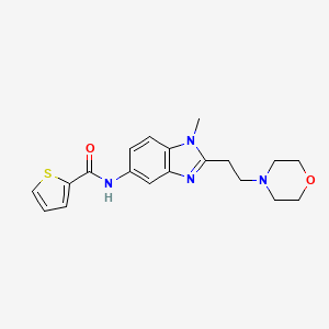 N-{1-methyl-2-[2-(4-morpholinyl)ethyl]-1H-benzimidazol-5-yl}-2-thiophenecarboxamide