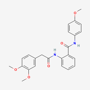 2-{[(3,4-dimethoxyphenyl)acetyl]amino}-N-(4-methoxyphenyl)benzamide