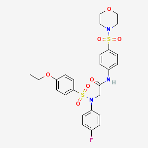 N~2~-[(4-ethoxyphenyl)sulfonyl]-N~2~-(4-fluorophenyl)-N~1~-[4-(4-morpholinylsulfonyl)phenyl]glycinamide