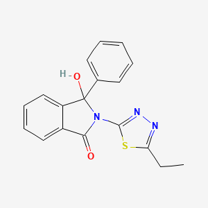 2-(5-ethyl-1,3,4-thiadiazol-2-yl)-3-hydroxy-3-phenyl-1-isoindolinone