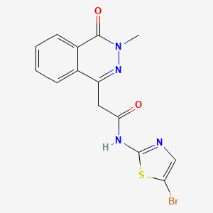 N-(5-bromo-1,3-thiazol-2-yl)-2-(3-methyl-4-oxo-3,4-dihydro-1-phthalazinyl)acetamide