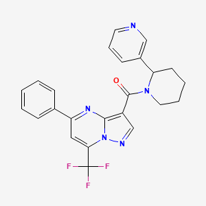 5-phenyl-3-{[2-(3-pyridinyl)-1-piperidinyl]carbonyl}-7-(trifluoromethyl)pyrazolo[1,5-a]pyrimidine