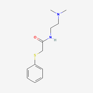 molecular formula C12H18N2OS B4198372 N-[2-(dimethylamino)ethyl]-2-(phenylthio)acetamide CAS No. 35859-06-4