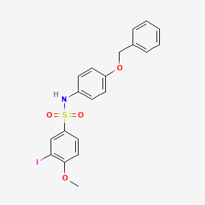 N-[4-(benzyloxy)phenyl]-3-iodo-4-methoxybenzenesulfonamide