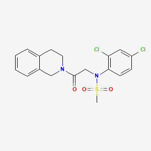 N-(2,4-dichlorophenyl)-N-[2-(3,4-dihydro-2(1H)-isoquinolinyl)-2-oxoethyl]methanesulfonamide