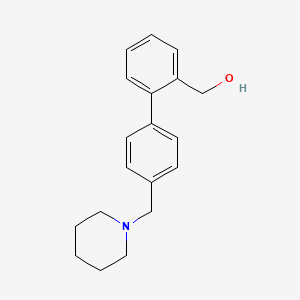 molecular formula C19H23NO B4198434 [4'-(piperidin-1-ylmethyl)biphenyl-2-yl]methanol 