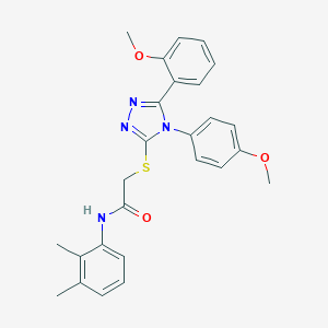 N-(2,3-dimethylphenyl)-2-{[5-(2-methoxyphenyl)-4-(4-methoxyphenyl)-4H-1,2,4-triazol-3-yl]sulfanyl}acetamide