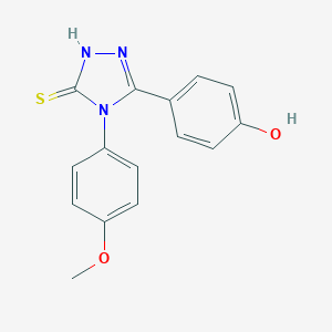 4-[4-(4-methoxyphenyl)-5-sulfanyl-4H-1,2,4-triazol-3-yl]phenol