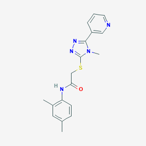 N-(2,4-dimethylphenyl)-2-{[4-methyl-5-(3-pyridinyl)-4H-1,2,4-triazol-3-yl]sulfanyl}acetamide