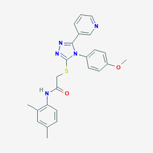 N-(2,4-dimethylphenyl)-2-{[4-(4-methoxyphenyl)-5-(3-pyridinyl)-4H-1,2,4-triazol-3-yl]sulfanyl}acetamide