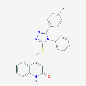 4-({[5-(4-methylphenyl)-4-phenyl-4H-1,2,4-triazol-3-yl]sulfanyl}methyl)-2(1H)-quinolinone