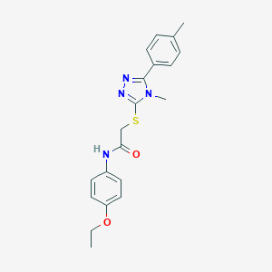 N-(4-ethoxyphenyl)-2-{[4-methyl-5-(4-methylphenyl)-4H-1,2,4-triazol-3-yl]sulfanyl}acetamide