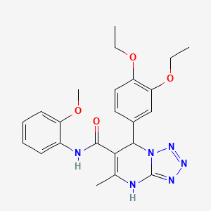 molecular formula C23H26N6O4 B4199577 7-(3,4-diethoxyphenyl)-N-(2-methoxyphenyl)-5-methyl-4,7-dihydrotetrazolo[1,5-a]pyrimidine-6-carboxamide 