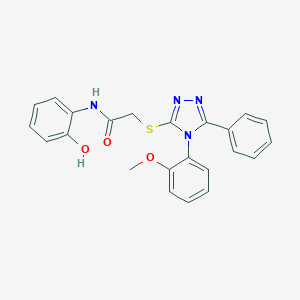 N-(2-hydroxyphenyl)-2-{[4-(2-methoxyphenyl)-5-phenyl-4H-1,2,4-triazol-3-yl]sulfanyl}acetamide