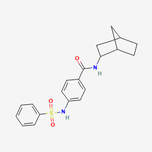 N-bicyclo[2.2.1]hept-2-yl-4-[(phenylsulfonyl)amino]benzamide