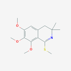 6,7,8-Trimethoxy-3,3-dimethyl-1-(methylsulfanyl)-3,4-dihydroisoquinoline