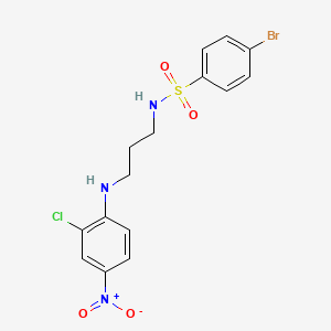 4-bromo-N-{3-[(2-chloro-4-nitrophenyl)amino]propyl}benzenesulfonamide