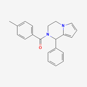 (4-METHYLPHENYL)[1-PHENYL-3,4-DIHYDROPYRROLO[1,2-A]PYRAZIN-2(1H)-YL]METHANONE