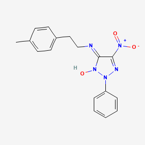 N-[2-(4-methylphenyl)ethyl]-5-nitro-2-phenyl-2H-1,2,3-triazol-4-amine 3-oxide