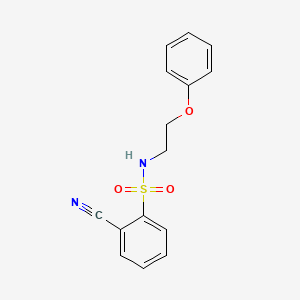 2-cyano-N-(2-phenoxyethyl)benzenesulfonamide