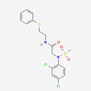 N~2~-(2,4-dichlorophenyl)-N~2~-(methylsulfonyl)-N~1~-[2-(phenylthio)ethyl]glycinamide